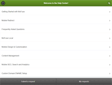 Tablet Screenshot of help.mofuse.com